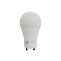 RENO LED A19 GU24 - 9.5W - Dimmable - 3000K Warm White - 120V AC - 25,000 hrs lifespan