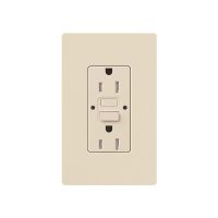 Nova T - Tamper Resistant - GFCI Receptacle - Self-Testing - 125V - 15A - Light Almond