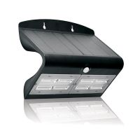 Solar Downwash Wall Pack Light - 6.8W - 3000K Warm White - 5-6 Hrs/Day Charging Time 