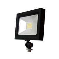 LED Flood Light - 20W - 5000K Cool White - 120V AC - Knuckle Arm