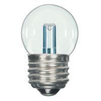 Satco LED 1.2 Watt LED - S11 -  Clear - 2700K - Medium base -  120 Volt - Carded - S9160
