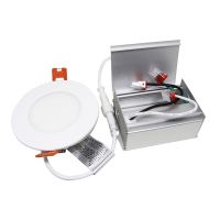 LED Slim Panel - White - 9W - 4 inch - 4000K Natural White - 120V AC